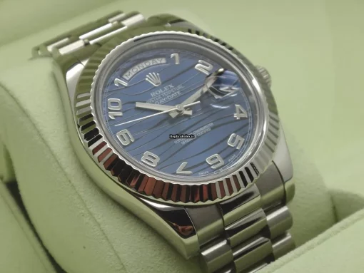 Great Fake Rolex Day-date II 218239 Automatic Movement 41mm White Gold Case Watch - Image 3