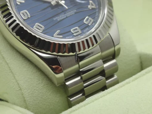 Great Fake Rolex Day-date II 218239 Automatic Movement 41mm White Gold Case Watch - Image 4