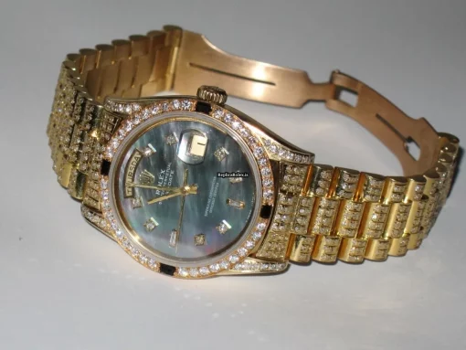 Quality Replica Rolex Day-date Self Winding Automatic 36mm Yellow Gold Case Mens/unisex Watch - Image 4