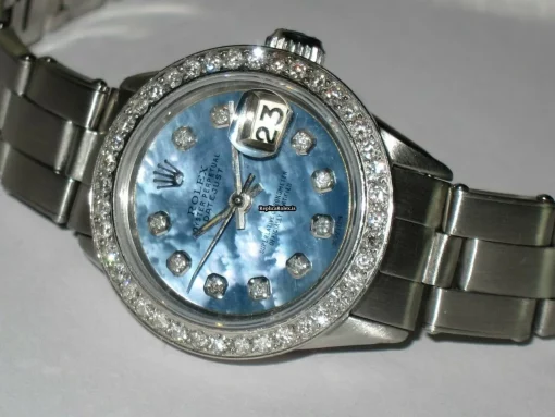 Swiss Knockoff Rolex Datejust Self Winding Automatic 26mm Steel Case Womens Watch