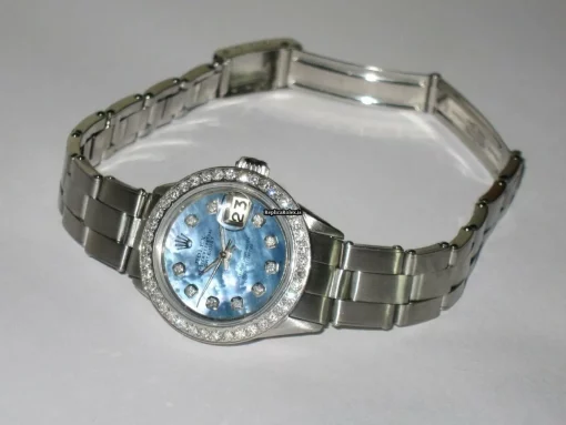 Swiss Knockoff Rolex Datejust Self Winding Automatic 26mm Steel Case Womens Watch - Image 4