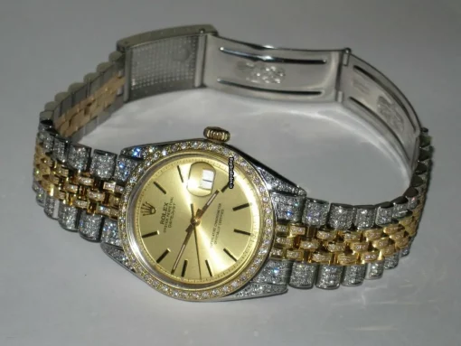 Well Made Replica Rolex Datejust Self Winding Automatic 36mm Gold/steel Case Mens/unisex Watch - Image 3