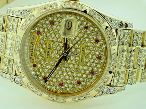 Epic Imitation Rolex Day-date Self Winding Automatic 36mm Yellow Gold Case Mens/unisex Watch - Image 3