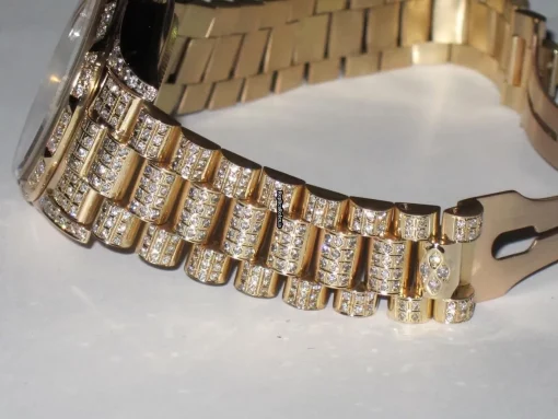 Epic Imitation Rolex Day-date Self Winding Automatic 36mm Yellow Gold Case Mens/unisex Watch - Image 7