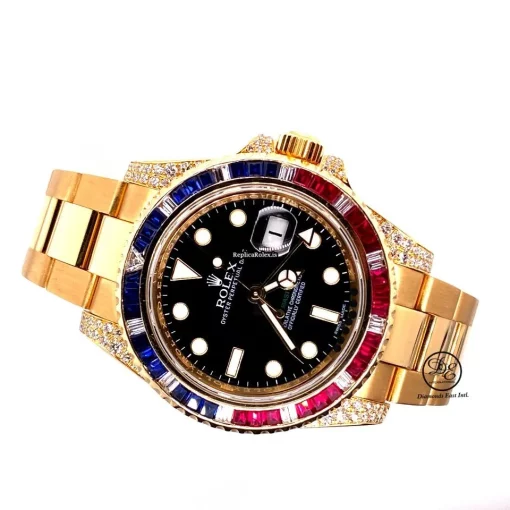 Exquisite Replica Rolex Gmt-master II 116718 Automatic Movement 40mm Yellow Gold Case Mens/unisex Watch