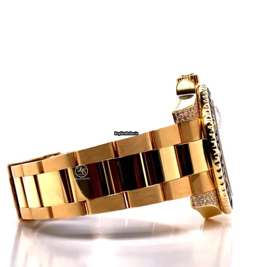Exquisite Replica Rolex Gmt-master II 116718 Automatic Movement 40mm Yellow Gold Case Mens/unisex Watch - Image 4