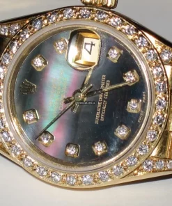 Offering Replica Rolex Datejust Self Winding Automatic 26mm Yellow Gold Case Womens Watch