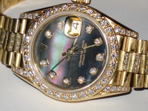 Offering Replica Rolex Datejust Self Winding Automatic 26mm Yellow Gold Case Womens Watch