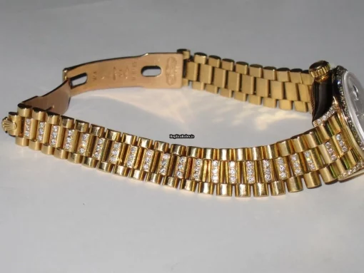 Offering Replica Rolex Datejust Self Winding Automatic 26mm Yellow Gold Case Womens Watch - Image 6