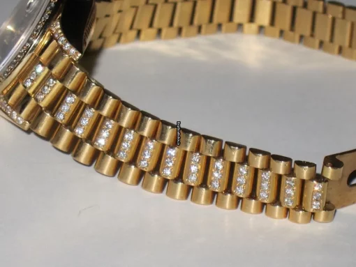 Offering Replica Rolex Datejust Self Winding Automatic 26mm Yellow Gold Case Womens Watch - Image 7