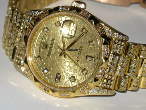 Appealing Replica Rolex Day-date Self Winding Automatic 36mm Yellow Gold Case Mens/unisex Watch