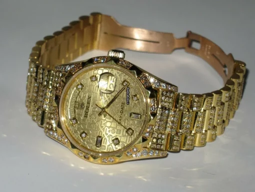 Appealing Replica Rolex Day-date Self Winding Automatic 36mm Yellow Gold Case Mens/unisex Watch - Image 4
