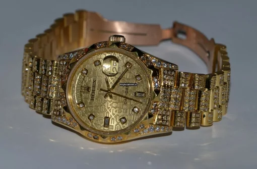 Appealing Replica Rolex Day-date Self Winding Automatic 36mm Yellow Gold Case Mens/unisex Watch - Image 5
