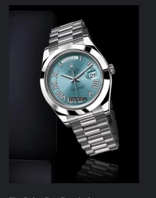 High Quality Fake Rolex Day-date II 218206 Automatic Movement 41mm Platinum Case Mens/unisex Watch