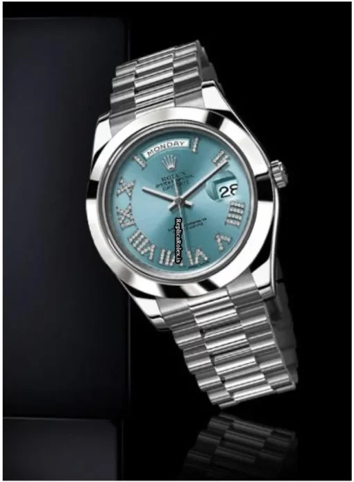 High Quality Fake Rolex Day-date II 218206 Automatic Movement 41mm Platinum Case Mens/unisex Watch - Image 3