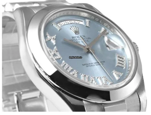 High Quality Fake Rolex Day-date II 218206 Automatic Movement 41mm Platinum Case Mens/unisex Watch - Image 4