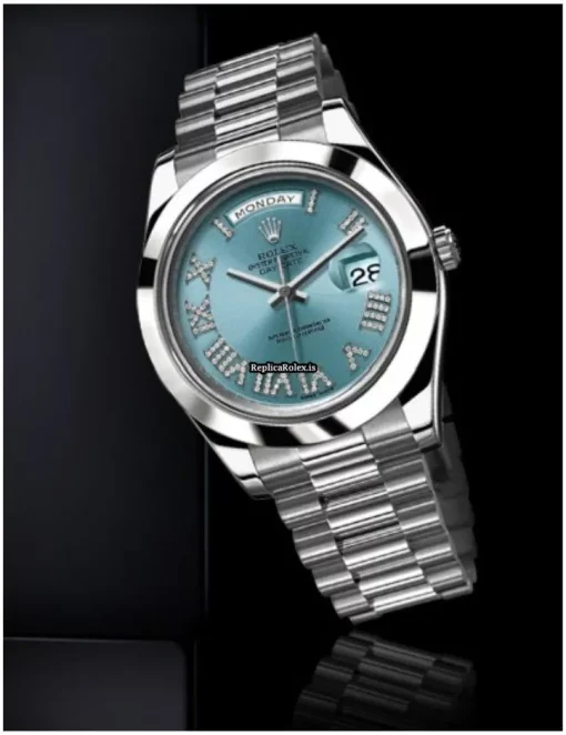 High Quality Fake Rolex Day-date II 218206 Automatic Movement 41mm Platinum Case Mens/unisex Watch - Image 6