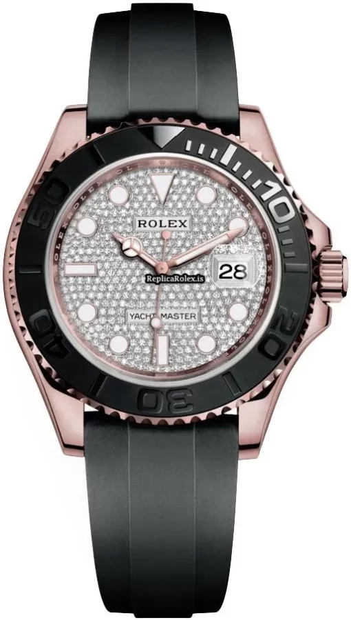 Fabulous Fake Rolex Yacht-master 40 126655 Caliber 3235 Automatic Movement 40mm Rose Gold Case Mens/unisex Watch