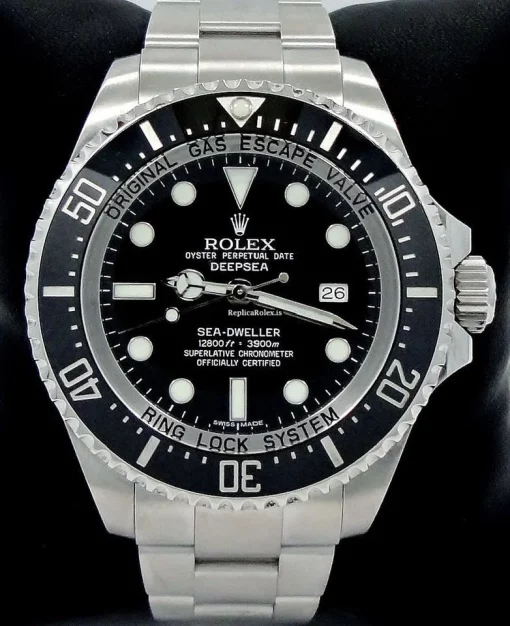 Awesome Fake Rolex Sea-dweller Deepsea 116660 Automatic Movement 44mm Steel Case Watch