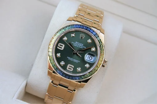 Superior Replica Rolex Pearlmaster 86348sablv Caliber 3235 Automatic Movement 39mm Yellow Gold Case Mens/unisex Watch - Image 7