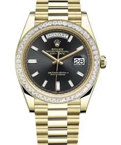 Suitable Replica Rolex Day-date 40 228398tbr Caliber 3255 Automatic Movement 40x48mm Yellow Gold Case Mens/unisex Watch