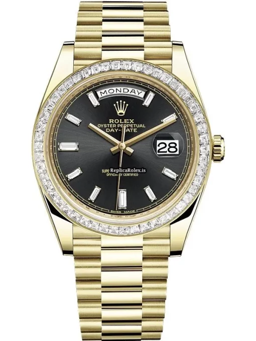 Suitable Replica Rolex Day-date 40 228398tbr Caliber 3255 Automatic Movement 40x48mm Yellow Gold Case Mens/unisex Watch