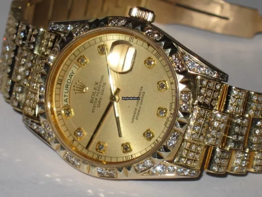 Appealing Replica Rolex Day-date Self Winding Automatic 36mm Yellow Gold Case Mens/unisex Watch