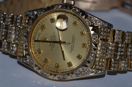 Appealing Replica Rolex Day-date Self Winding Automatic 36mm Yellow Gold Case Mens/unisex Watch - Image 3