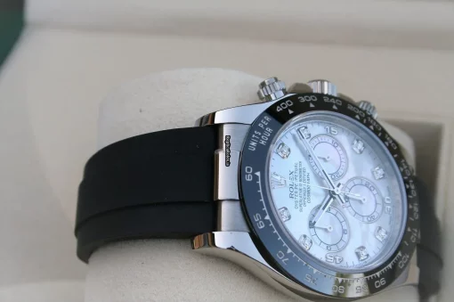 Fantastic Replica Rolex Daytona 116519ln Caliber 4130 Automatic Movement 40mm White Gold Case Mens/unisex Watch - Image 3