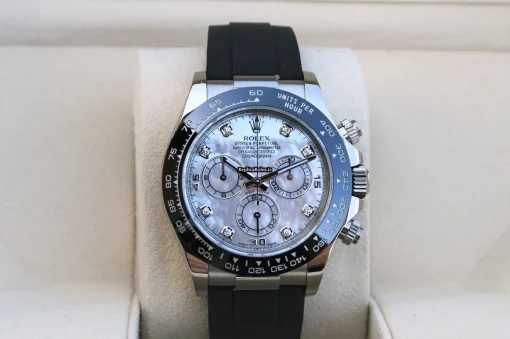 Fantastic Replica Rolex Daytona 116519ln Caliber 4130 Automatic Movement 40mm White Gold Case Mens/unisex Watch - Image 6