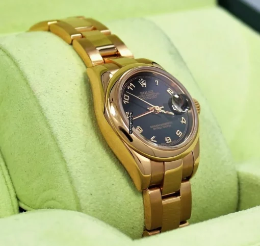 Lovely Fake Rolex Lady-datejust 179165 Automatic Movement 26mm Rose Gold Case Womens Watch