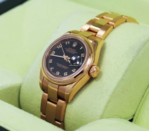 Lovely Fake Rolex Lady-datejust 179165 Automatic Movement 26mm Rose Gold Case Womens Watch - Image 3