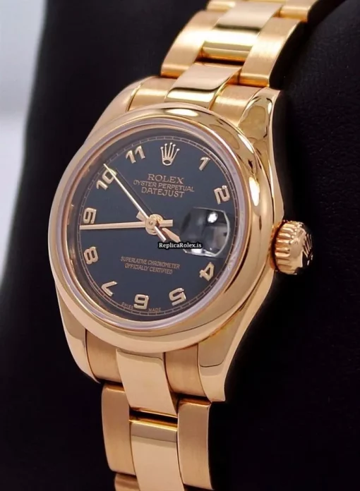 Lovely Fake Rolex Lady-datejust 179165 Automatic Movement 26mm Rose Gold Case Womens Watch - Image 4