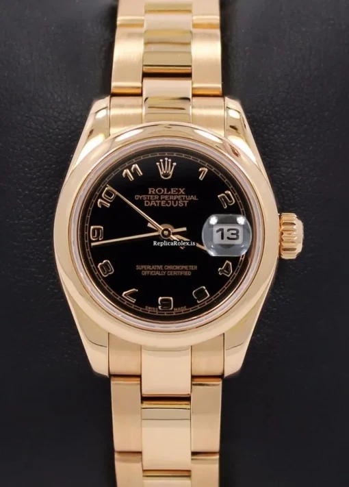 Lovely Fake Rolex Lady-datejust 179165 Automatic Movement 26mm Rose Gold Case Womens Watch - Image 5