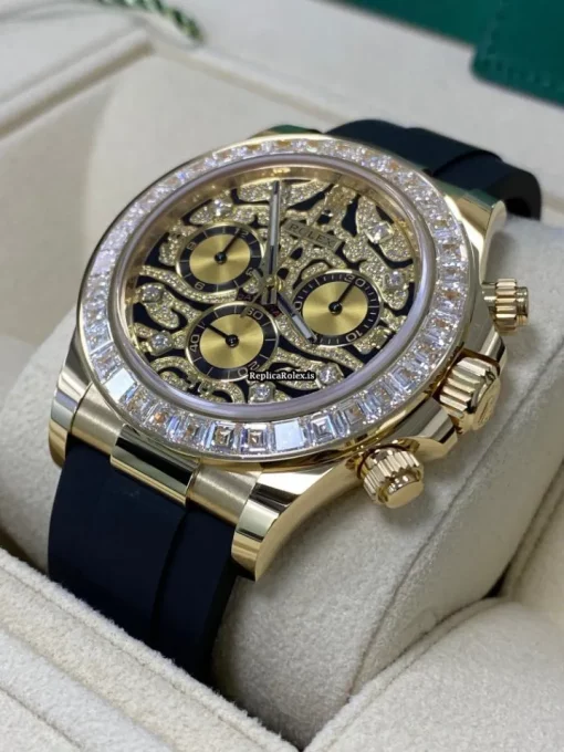 Lovely Copies Rolex Daytona 116588tbr Automatic Movement 40mm Yellow Gold Case Mens/unisex Watch