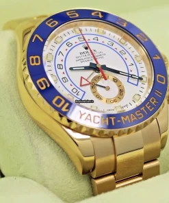 Unique Fake Rolex Yacht-master II 116688 Automatic Movement 44mm Yellow Gold Case Watch