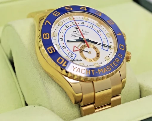 Unique Fake Rolex Yacht-master II 116688 Automatic Movement 44mm Yellow Gold Case Watch