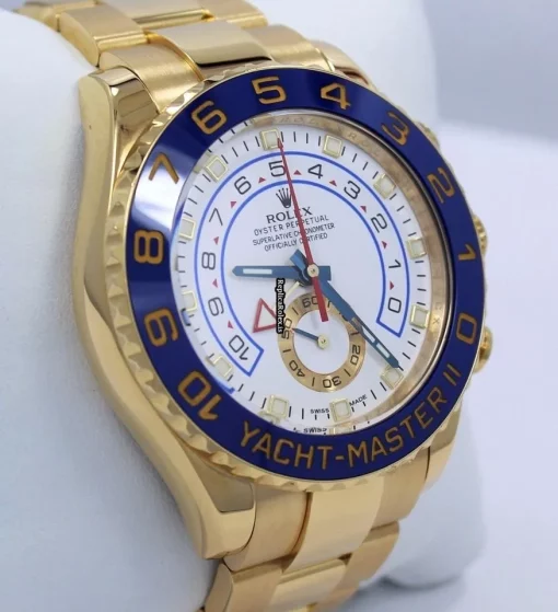 Unique Fake Rolex Yacht-master II 116688 Automatic Movement 44mm Yellow Gold Case Watch - Image 6