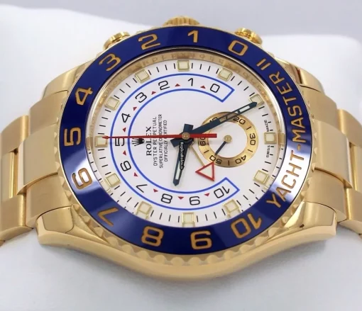 Unique Fake Rolex Yacht-master II 116688 Automatic Movement 44mm Yellow Gold Case Watch - Image 7