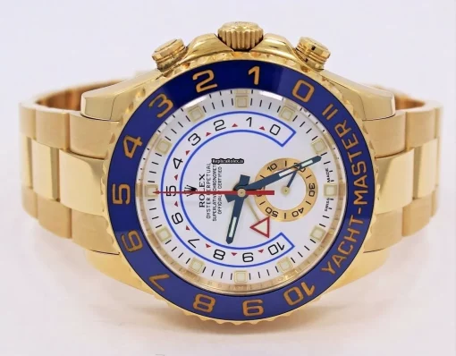 Unique Fake Rolex Yacht-master II 116688 Automatic Movement 44mm Yellow Gold Case Watch - Image 8