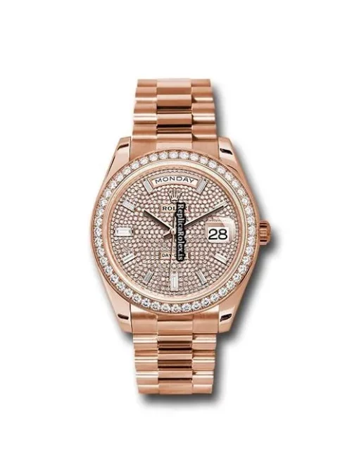 Fabulous Replica Rolex Day-date 40 228345 Caliber 3255 Automatic Movement 40mm Rose Gold Case Mens/unisex Watch