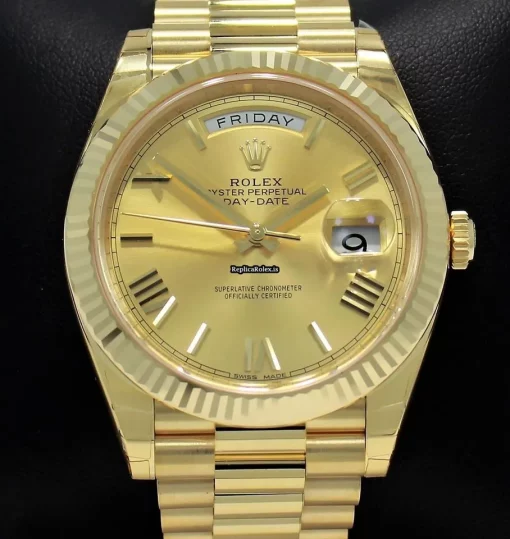 Fabulous Replica Rolex Day-date 40 228238 Automatic Movement 40mm Yellow Gold Case Mens/unisex Watch - Image 5