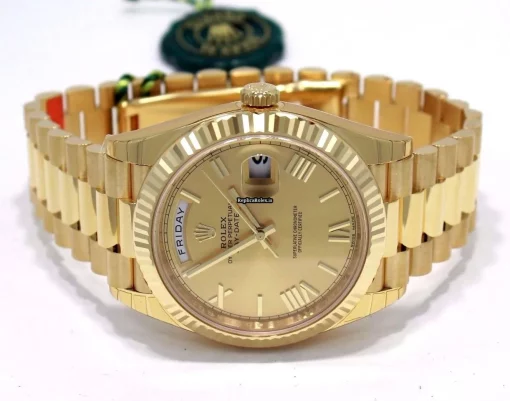 Fabulous Replica Rolex Day-date 40 228238 Automatic Movement 40mm Yellow Gold Case Mens/unisex Watch - Image 8