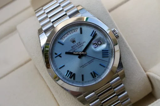 Popular Fake Rolex Day-date 40 228206-0004 Caliber 3255 Automatic Movement 40mm Platinum Case Mens/unisex Watch - Image 4