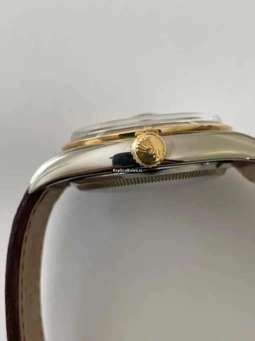 Cool Replica Rolex Datejust 6305 Automatic Movement 35mm Gold/steel Case Mens/unisex Watch - Image 2