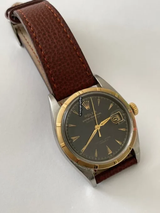 Cool Replica Rolex Datejust 6305 Automatic Movement 35mm Gold/steel Case Mens/unisex Watch - Image 3