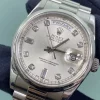 Unique Fake Rolex Day-date 36 118206 Caliber 3155 Automatic Movement 36mm Platinum Case Mens/unisex Watch