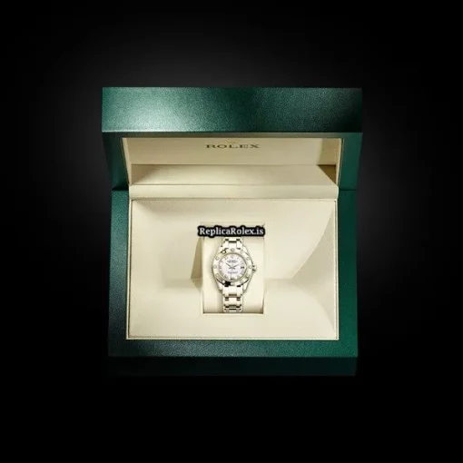 Special Replica Rolex Lady-datejust Pearlmaster 80318 Caliber 2235 Automatic Movement 29mm Yellow Gold Case Womens Watch - Image 4