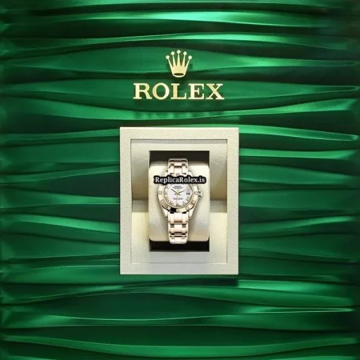 Special Replica Rolex Lady-datejust Pearlmaster 80318 Caliber 2235 Automatic Movement 29mm Yellow Gold Case Womens Watch - Image 6