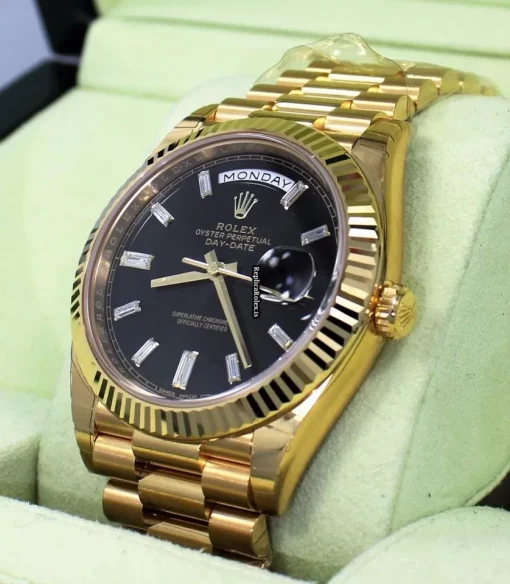 Remarkable Fake Rolex Day-date 40 228238 Automatic Movement 40mm Yellow Gold Case Mens/unisex Watch - Image 4